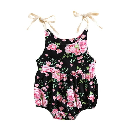 jaweiw Summer Newborn Tie-up Bodysuit for Girls Sleeveless Floral Print U-shaped Neck Romper Size 0 6 12 18 24 M
jaweiw Summer Newborn Tie-up Bodysuit for Girls Sleeveless Floral Print U-shaped Neck Romper Size 0 6 12 18 24 M