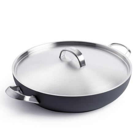 Ceramic Non-Stick Frypan with 2 Helper Handles and Lid