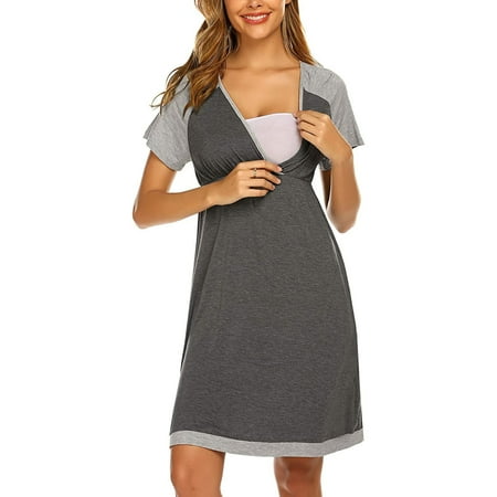 Transer Women s Nursing Dress Summer Casual Short Sleeve Breastfeeding T-shirt Dresses V Neck Maternity Dresses Gifts On Clearance
Transer Women s Nursing Dress Summer Casual Short Sleeve Breastfeeding T-shirt Dresses V Neck Maternity Dresses Gifts On Clearance