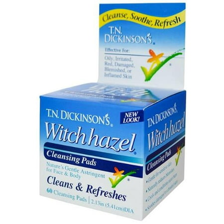 T.N. Dickinson's Witch Hazel Cleansing Pads, Clean & Refreshes 60 ea (Pack of 6)