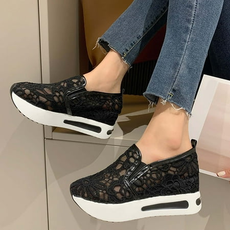 Frostluinai Women Sandals Savings 2023! Womens Fashion Lace Mesh Cloth Low-tops Casual Shoes Thick Heel Lightweight And Comfortable Shoes
Frostluinai Women Sandals Savings 2023! Womens Fashion Lace Mesh Cloth Low-tops Casual Shoes Thick Heel Lightweight And Comfortable Shoes