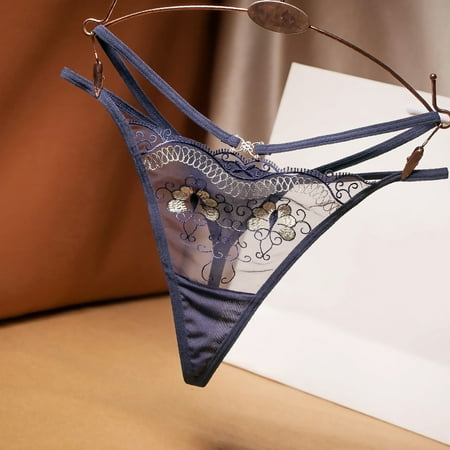 Women s Thongs V Back Low Waist See Through Panties Seamless Lace Briefs Breathable Perspective G-String with Diamond Blue
Women s Thongs V Back Low Waist See Through Panties Seamless Lace Briefs Breathable Perspective G-String with Diamond Blue