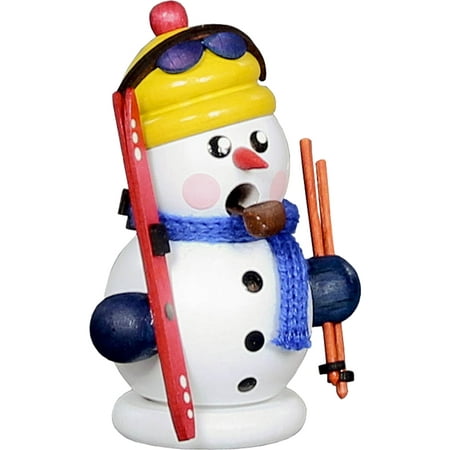 3.25 Dregeno Snowman Skier Christmas Incense Burner