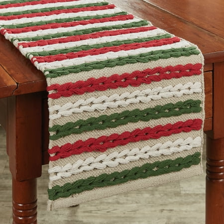 Park Designs Winter Scarf Table Runner - 54 L - Red