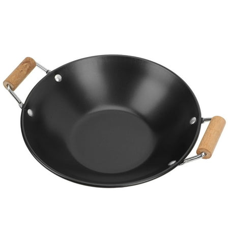 NUOLUX Daily Use Food Wok Double Wooden Handle Hot Pot Kitchen Cooking Wok Home Supply
NUOLUX Daily Use Food Wok Double Wooden Handle Hot Pot Kitchen Cooking Wok Home Supply