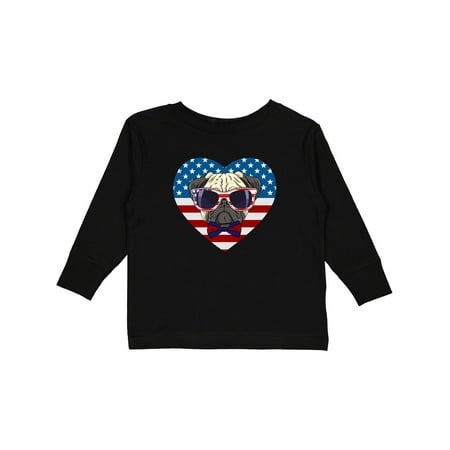 Inktastic Pug Dog Patriotic US Flag Heart Boys or Girls Long Sleeve Toddler T-Shirt
Inktastic Pug Dog Patriotic US Flag Heart Boys or Girls Long Sleeve Toddler T-Shirt