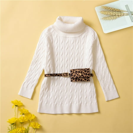 Child Sweater Babys Kids Toddler Girls Solid Spring Winter High Collar Long Sleeve Knit Princess Dress Leopard Purses Clothes Coat
Child Sweater Babys Kids Toddler Girls Solid Spring Winter High Collar Long Sleeve Knit Princess Dress Leopard Purses Clothes Coat