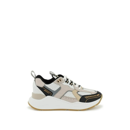 Burberry Nylon And Leather Sneakers Women