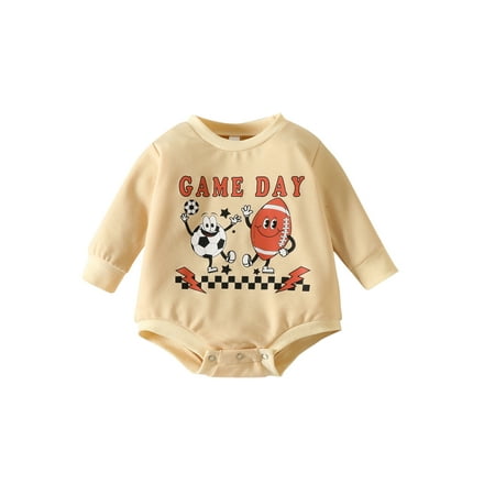 Infant Baby Girls Boys Spring Autumn Romper Long Sleeve O Neck Cartoon Rugby Print Casual Playsuit
Infant Baby Girls Boys Spring Autumn Romper Long Sleeve O Neck Cartoon Rugby Print Casual Playsuit