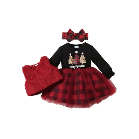 PBaeM Baby Newborn And Toddler Girls Christmas 3M-3T Knitted Fabric Dress Fluffy Coat Headband 3 Piece Outfit Sets
PBaeM Baby Newborn And Toddler Girls Christmas 3M-3T Knitted Fabric Dress Fluffy Coat Headband 3 Piece Outfit Sets