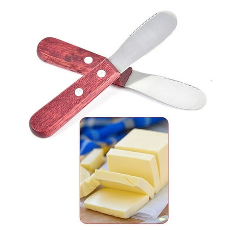 Stainless Steel Spreader Cutlery Cheese Butter Knife Spatula Scraper Tool Wooden Handle Butter Knife Kitchen Tools Accessories 1pc
Stainless Steel Spreader Cutlery Cheese Butter Knife Spatula Scraper Tool Wooden Handle Butter Knife Kitchen Tools Accessories 1pc