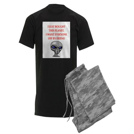CafePress - Alien Invasion Pajamas - Men s Dark Pajamas