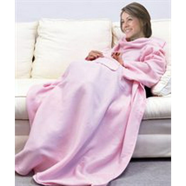 Hot Pink Blanket with Sleeves
