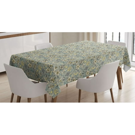 Daffodil Tablecloth Vintage Repetition Blooming Flowers Rectangle Satin Table Cover Accent for Dining Room and Kitchen 60 X 84 Sage Green Cream by Ambesonne
Daffodil Tablecloth Vintage Repetition Blooming Flowers Rectangle Satin Table Cover Accent for Dining Room and Kitchen 60 X 84 Sage Green Cream by Ambesonne