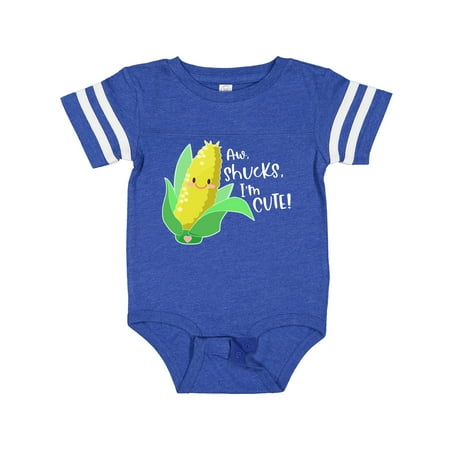 Inktastic Aw Shucks I m Cute! Corn Humor Gift Baby Boy or Baby Girl Bodysuit