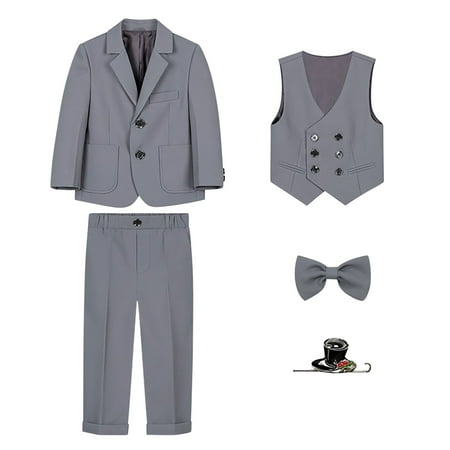 Hpgjzj Boy Suits 5 Piece Slim Fit Suit for Kids Toddler Formal Set Wedding Ring Bearer Outfit 2-11 Years
Hpgjzj Boy Suits 5 Piece Slim Fit Suit for Kids Toddler Formal Set Wedding Ring Bearer Outfit 2-11 Years