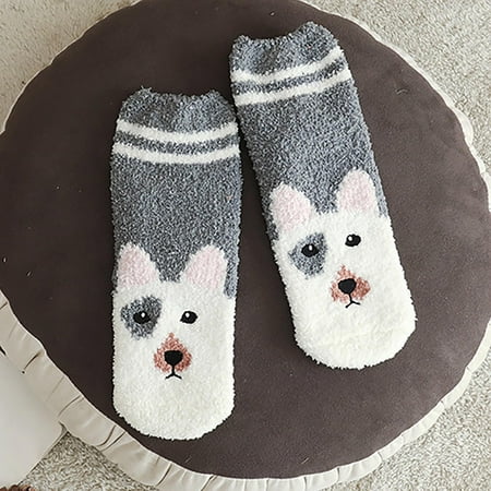 Womens Socks 1 Pairs Adult Animal Print Lovely Puppy Plush Middle Tude Socks Home Stockings
Womens Socks 1 Pairs Adult Animal Print Lovely Puppy Plush Middle Tude Socks Home Stockings
