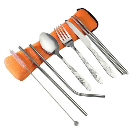 Wanwan 7Pcs/Set Portable Outdoor Stainless Steel Spoon Fork Chopsticks Straws Cutlery
Wanwan 7Pcs/Set Portable Outdoor Stainless Steel Spoon Fork Chopsticks Straws Cutlery