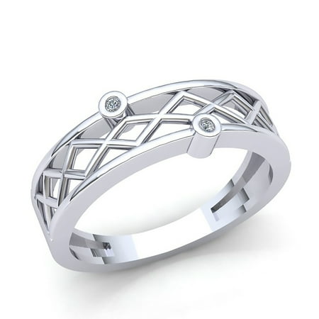 0.75ctw Round Brilliant Cut Mens Fancy Zigzag Anniversary Wedding Band Solid 14K Rose, White or Yellow Gold IJ SI2