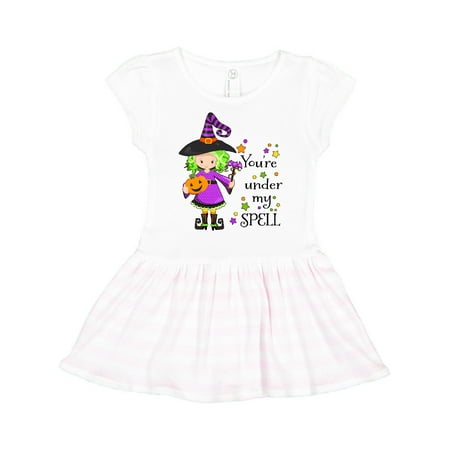 Inktastic You re Under my Spell- cute Halloween witch Gift Toddler Girl Dress