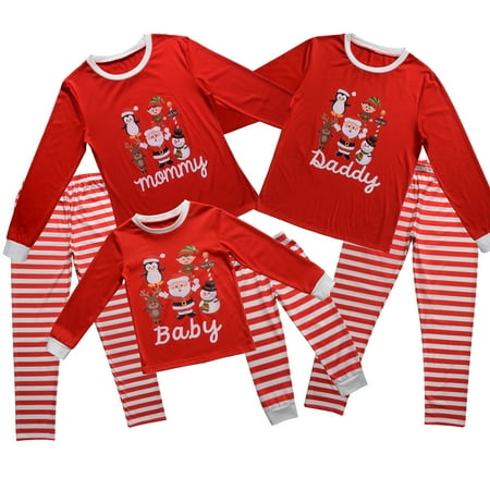 Mioliknya Family Matching Christmas Parent-child Red Long Sleeve Santa Claus Printed Top + Stripe Pattern Long Pants
Mioliknya Family Matching Christmas Parent-child Red Long Sleeve Santa Claus Printed Top + Stripe Pattern Long Pants
