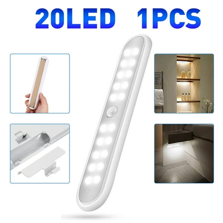 PIR Motion Sensor Cabinet Light Under Counter Closet Lighting 20 LED Wireless Batteries Kitchen Lights Battery Operated lights Stick On Lights for Wardrobe Closets Cupboard (White)
PIR Motion Sensor Cabinet Light Under Counter Closet Lighting 20 LED Wireless Batteries Kitchen Lights Battery Operated lights Stick On Lights for Wardrobe Closets Cupboard (White)