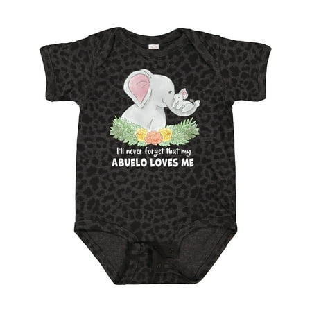 Inktastic I ll Never Forget That My Abuelo Loves Me Cute Elephants Gift Baby Boy or Baby Girl Bodysuit
Inktastic I ll Never Forget That My Abuelo Loves Me Cute Elephants Gift Baby Boy or Baby Girl Bodysuit