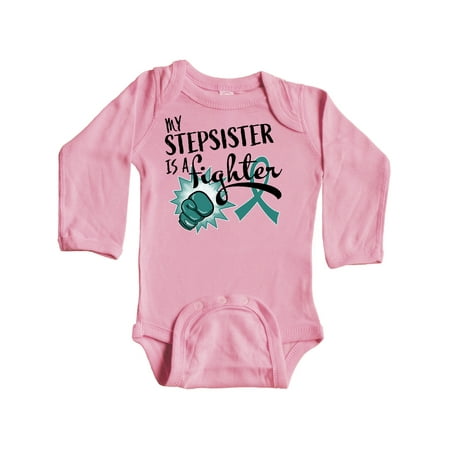 Inktastic Ovarian Cancer Awareness My Stepsister is a Fighter Gift Baby Boy or Baby Girl Long Sleeve Bodysuit
Inktastic Ovarian Cancer Awareness My Stepsister is a Fighter Gift Baby Boy or Baby Girl Long Sleeve Bodysuit