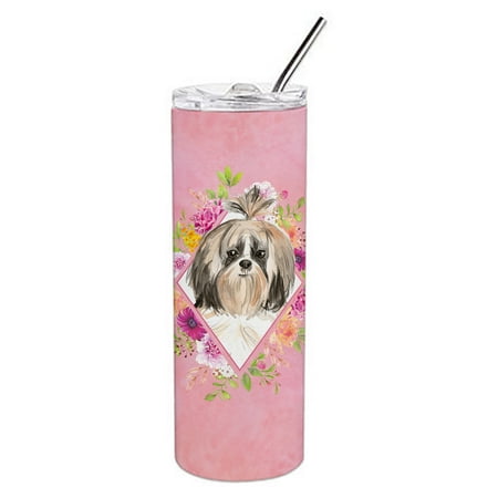 Carolines Treasures CK4212TBL20 Shih Tzu Pink Flowers Stainless Steel 20 oz Skinny Tumbler 20 oz multicolor
Carolines Treasures CK4212TBL20 Shih Tzu Pink Flowers Stainless Steel 20 oz Skinny Tumbler 20 oz multicolor
