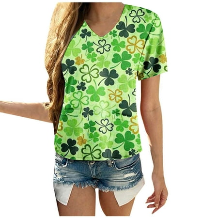 REORIAFEE St. Patricks Day Scrub Tops Women Shamrock Print Nurse Uniforms for Women Short Sleeve V-Neck Shirts Tee Tops with Pockets Funny St Patricks Day Shirt V Neck Blouse Autumn Pullover Yellow M
REORIAFEE St. Patricks Day Scrub Tops Women Shamrock Print Nurse Uniforms for Women Short Sleeve V-Neck Shirts Tee Tops with Pockets Funny St Patricks Day Shirt V Neck Blouse Autumn Pullover Yellow M