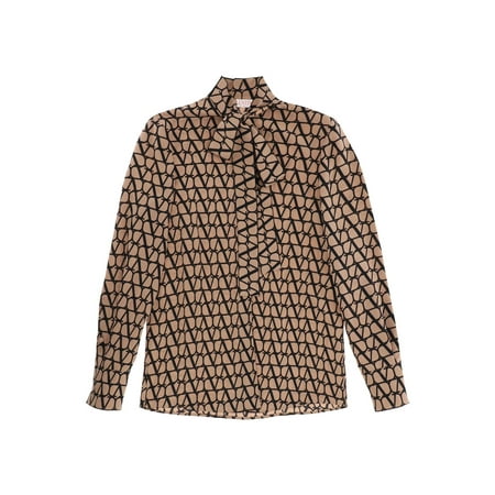 Valentino Silk Shirt With Toile Iconographe Motif All-Over Women