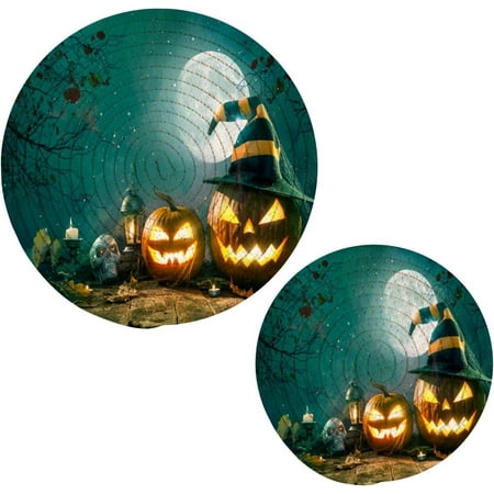 GZHJMY 2PCS Halloween Pumpkin Head Jack Trivets Pot Holders Set and Placemats Set Hot Pads Table Mats for Cooking and Baking Cotton Braided Hot Pads 7.09 +9.45 
GZHJMY 2PCS Halloween Pumpkin Head Jack Trivets Pot Holders Set and Placemats Set Hot Pads Table Mats for Cooking and Baking Cotton Braided Hot Pads 7.09 +9.45