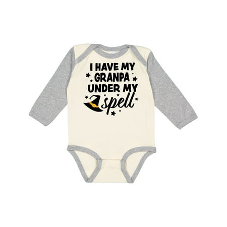 Inktastic I Have My Granpa Under My Spell with Cute Witch Hat Gift Baby Boy or Baby Girl Long Sleeve Bodysuit
Inktastic I Have My Granpa Under My Spell with Cute Witch Hat Gift Baby Boy or Baby Girl Long Sleeve Bodysuit