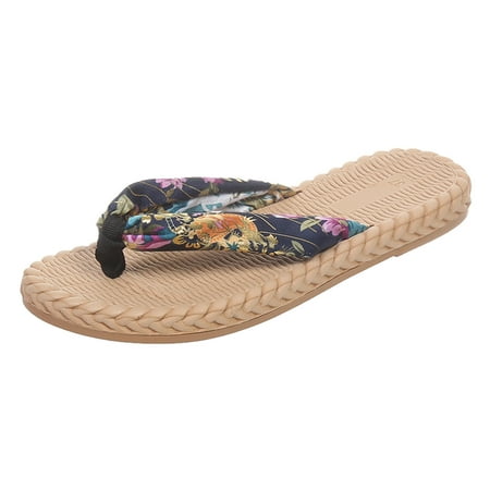 Ladies Fashion Bohemian Cloth Top Print Pintoed Grass Woven Bottom Flat Bottom Sandals
Ladies Fashion Bohemian Cloth Top Print Pintoed Grass Woven Bottom Flat Bottom Sandals