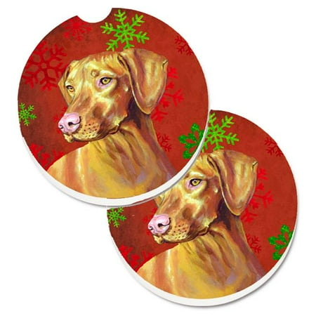 Vizsla Red & Green Snowflakes Holiday Christmas Set of 2 Cup Holder Car Coaster
Vizsla Red & Green Snowflakes Holiday Christmas Set of 2 Cup Holder Car Coaster