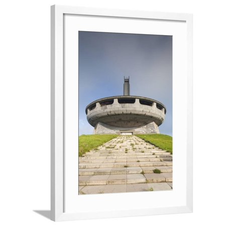 Bulgaria, Shipka Pass, Ruins of the Soviet-Era Buzludzha Monument Framed Print Wall Art By Walter Bibikow