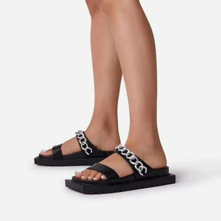 LnjYIGJ Women s Slippers Women s Casual Vacation Outdoor Wear Open Toe Decorative Chain Thick Soled Beach Slippers
LnjYIGJ Women s Slippers Women s Casual Vacation Outdoor Wear Open Toe Decorative Chain Thick Soled Beach Slippers