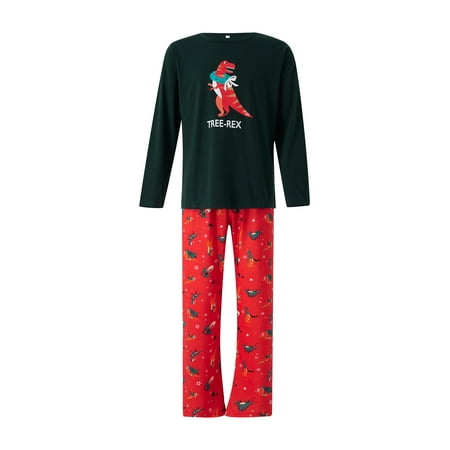 Gureui Family Matching Christmas Pajamas Sleepwear Outfits Long Sleeve Cartoon Dinosaur Printed Round Neck Tops + Elastic Waist Long Pants for Adults/ Kids/Baby/Dog Family Party
Gureui Family Matching Christmas Pajamas Sleepwear Outfits Long Sleeve Cartoon Dinosaur Printed Round Neck Tops + Elastic Waist Long Pants for Adults/ Kids/Baby/Dog Family Party