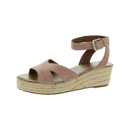 Franco Sarto Womens Pellia Suede Ankle Strap Wedges