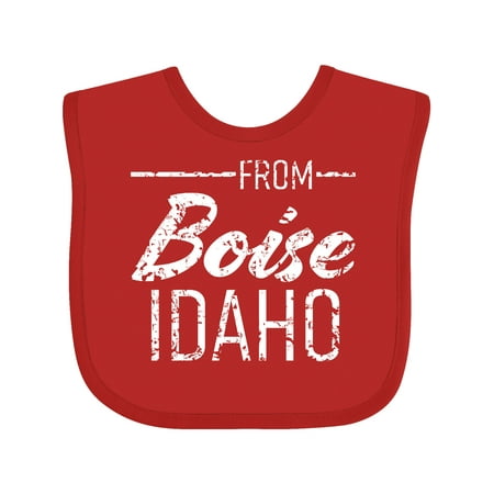 Inktastic From Boise Idaho in White Distressed Text Gift Baby Boy or Baby Girl Bib
Inktastic From Boise Idaho in White Distressed Text Gift Baby Boy or Baby Girl Bib