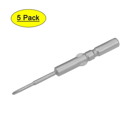 Uxcell 5mm Round Shank 2.4 Length 1.6mm Dia #00 Magnetic Phillips Screwdriver Bit S2 Steel 5 Pack
Uxcell 5mm Round Shank 2.4 Length 1.6mm Dia #00 Magnetic Phillips Screwdriver Bit S2 Steel 5 Pack