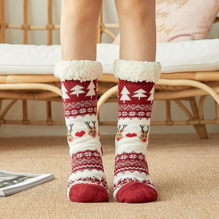 5 pairs * Women s Winter Super Soft Warm Fuzzy Fleece-Lined Grippers Slipper Socks socks
5 pairs * Women s Winter Super Soft Warm Fuzzy Fleece-Lined Grippers Slipper Socks socks