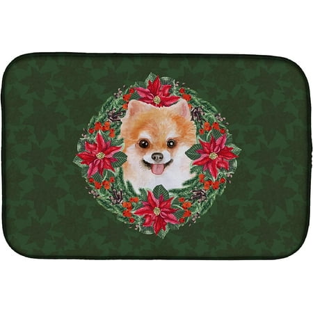 CK1582DDM Absorbent Dish Drying Mat for Kitchen Counter Pomeranian #2 Poinsetta Wreath Dish Drying Mat 14 x 21 multicolor
CK1582DDM Absorbent Dish Drying Mat for Kitchen Counter Pomeranian #2 Poinsetta Wreath Dish Drying Mat 14 x 21 multicolor