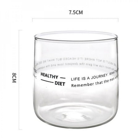 Holiday Deals! Sonbest Letter Printed Glass Cup Transparent Drinking Mug Milk Beer Cola Juice Cold Drink Cups Heat Resistant Flower Tea Cup
Holiday Deals! Sonbest Letter Printed Glass Cup Transparent Drinking Mug Milk Beer Cola Juice Cold Drink Cups Heat Resistant Flower Tea Cup