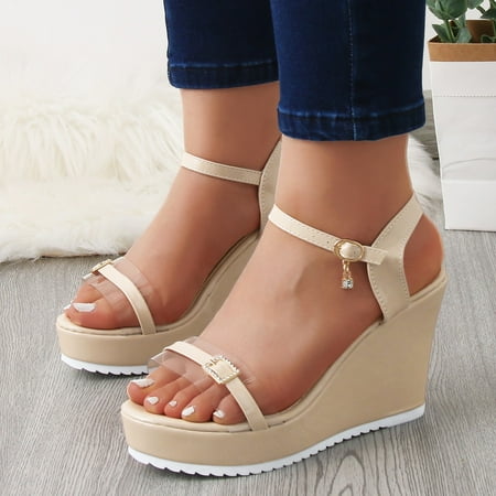 Cathalem Lace up Heels Sandals for Women Fashion Summer Women Sandals Wedge Heel Platform Buckle Solid Color Rhinestone Casual Sandal Khaki 8.5
Cathalem Lace up Heels Sandals for Women Fashion Summer Women Sandals Wedge Heel Platform Buckle Solid Color Rhinestone Casual Sandal Khaki 8.5
