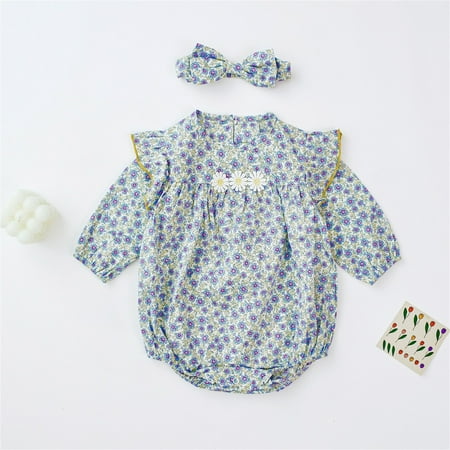 Hunpta Infant Newborn Toddler Kids Baby Girls Long Ruffled Sleeve Flower Floral Romper Bodysuit With Headbands Outfit Set 2PCS
Hunpta Infant Newborn Toddler Kids Baby Girls Long Ruffled Sleeve Flower Floral Romper Bodysuit With Headbands Outfit Set 2PCS
