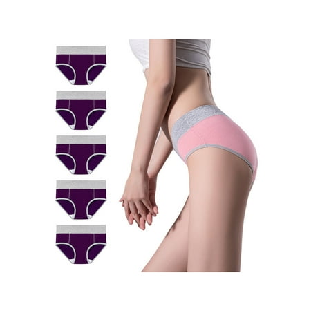 Niuer Ladies Comfy Hipster Thongs Women Seamless Lingerie Invisibles Home Spliced Stretch Underwear 5 Pieces Of Dark Purple M
Niuer Ladies Comfy Hipster Thongs Women Seamless Lingerie Invisibles Home Spliced Stretch Underwear 5 Pieces Of Dark Purple M