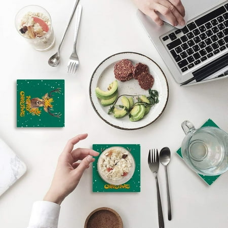 KXMDXA Christmas Reindeer Set of 6 Coaster for Drinks Absorbent Ceramic Stone Coasters Cup Mat with Cork Base for Home Kitchen Room Coffee Table Bar Decor
KXMDXA Christmas Reindeer Set of 6 Coaster for Drinks Absorbent Ceramic Stone Coasters Cup Mat with Cork Base for Home Kitchen Room Coffee Table Bar Decor