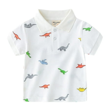 Clearance!Boys Summer Dinosaur Print T-Shirts School Children Clothing Cotton Short Sleeve Turn-down Collar Buttoned Sports Tees Size 1-7T
Clearance!Boys Summer Dinosaur Print T-Shirts School Children Clothing Cotton Short Sleeve Turn-down Collar Buttoned Sports Tees Size 1-7T