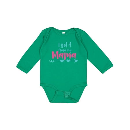 Inktastic I Got It from My Mama Mom Mother Arrow Hearts Gift Baby Boy or Baby Girl Long Sleeve Bodysuit
Inktastic I Got It from My Mama Mom Mother Arrow Hearts Gift Baby Boy or Baby Girl Long Sleeve Bodysuit
